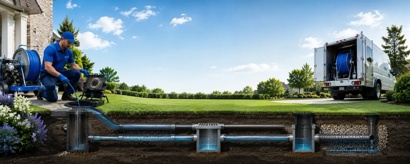 Outdoor drain cleaning information for Thornton, KY